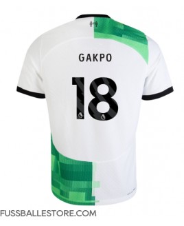 Günstige Liverpool Cody Gakpo #18 Auswärtstrikot 2023-24 Kurzarm
